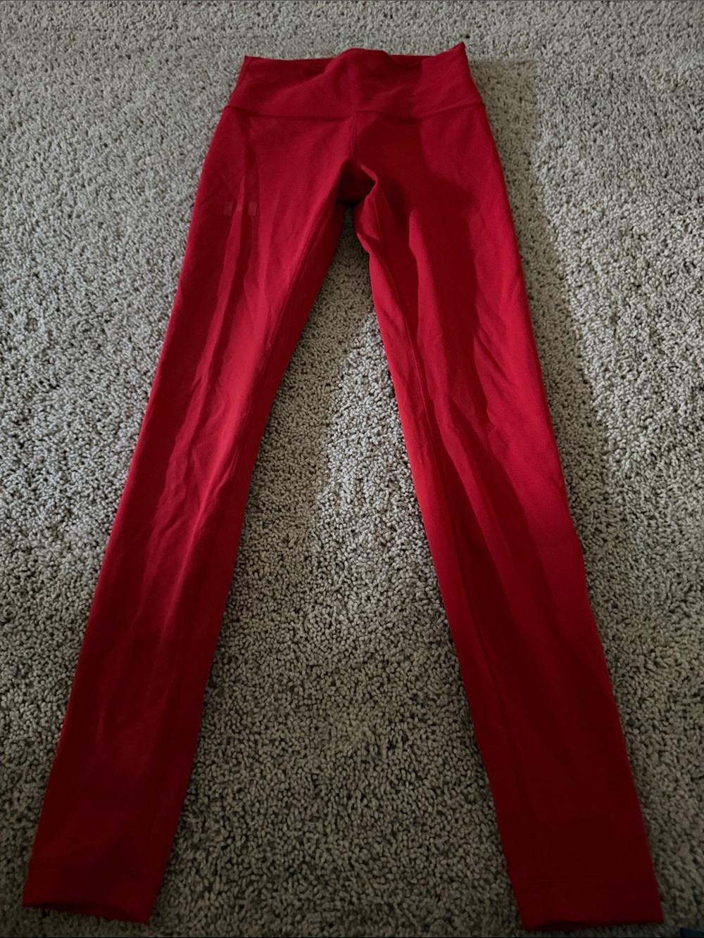 lululemon athletica Red Full-Length High-Rise Leggings